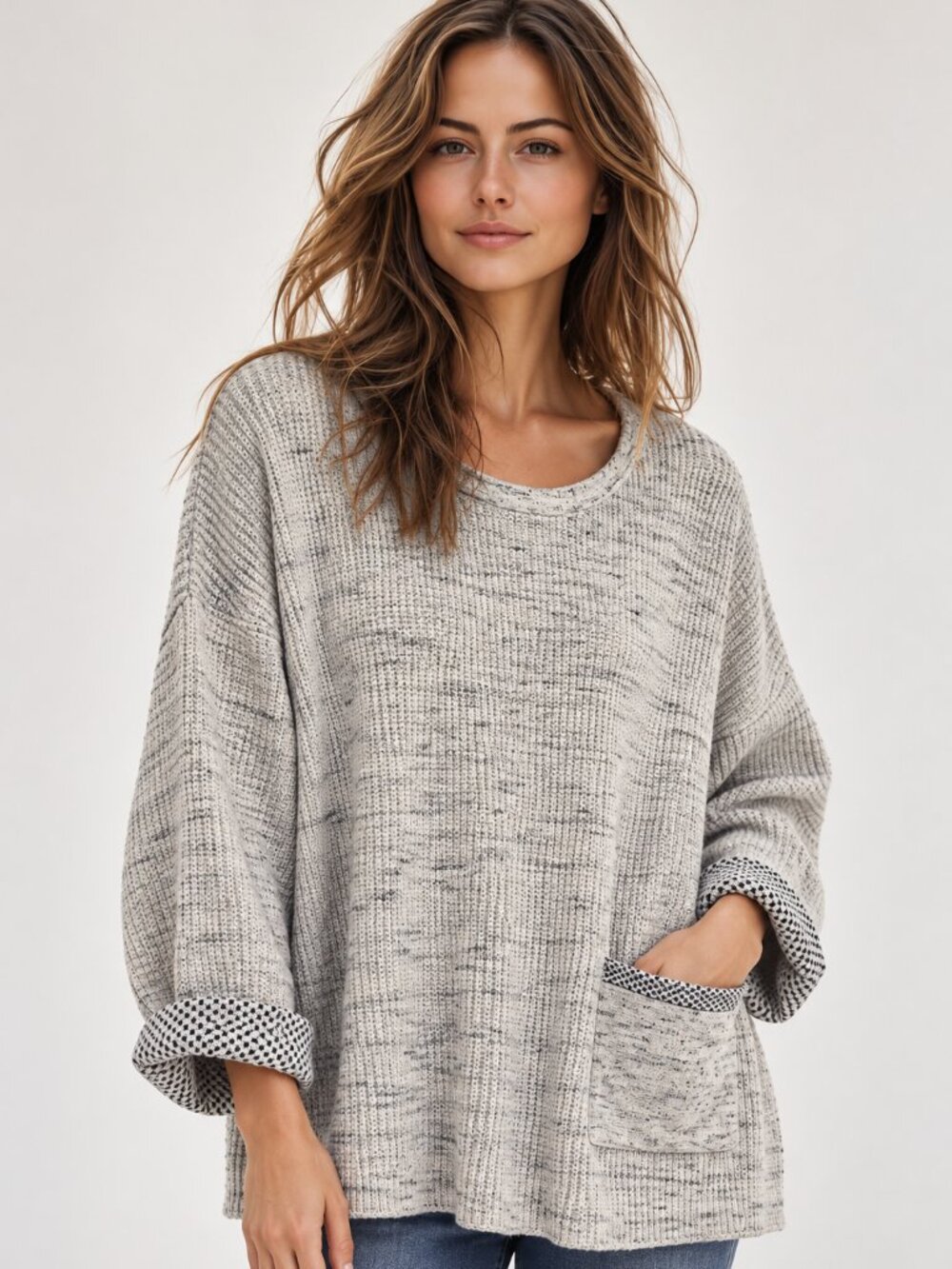 Habitat pure cotton oversized sweater, EUC